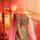 Rajwada Women Green Sequins Sassy Semi Stitched Lehenga With Unstitched Blouse