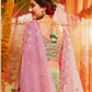 Rajwada Women Green Sequins Sassy Semi Stitched Lehenga With Unstitched Blouse