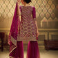 Rajwada Women Purple Designer Semi Stitched Kurta Set