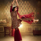 Rajwada Women Maroon Modern Semi Stitched Kurta Set