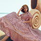 Rajwada Women Designer Purple Soft Net With Sequins Thread Semi Stitched Lehenga With Unstitched Blouse