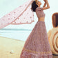Rajwada Women Designer Purple Soft Net With Sequins Thread Semi Stitched Lehenga With Unstitched Blouse