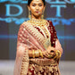 Rajwada Women Maroon Velvet Semi Stitched Lehenga With  Unstitched Blouse