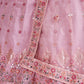 Rajwada - Beautiful Pink Georgette Semi Stitched Lehenga With Unstitched Blouse