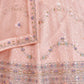 Rajwada - Stunning Pink Georgette Semi Stitched Lehenga With Unstitched Blouse