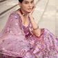 Rajwada Women Classy Pink Soft Net Semi Stitched Lehenga With Unstitched Blouse