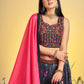 Rajwada - Stunning Black Art Silk Sequins Work Stitched Lehenga Choli Set