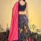 Rajwada - Stunning Black Art Silk Sequins Work Stitched Lehenga Choli Set