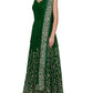 Rajwada Women Modern Green Semi Stitched Gown