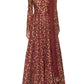 Rajwada Women Gorgeous Maroon Semi Stitched Gown