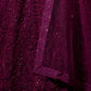 Rajwada Women Purple Sequins, Thread Semi Stitched Lehenga With Unstitched Blouse