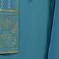 Rajwada - Teal Georgette Stitched Sequins Indo Western Set