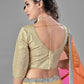 Rajwada Women Beige Embroidered Soft Net Semi Stitched Lehenga With Unstitched Blouse