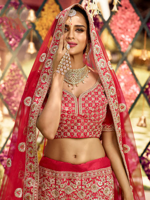 Rajwada Women Designer Organza Soft Net Semi Stitched Lehenga Choli
