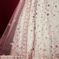 Rajwada - Gorgeous White Georgette Embroidered Semi Stitched Lehenga Choli