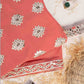 Rajwada Women Elegant Red Orange Semi Stitched Kurta Set