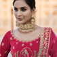 Rajwada Women Designer Pink Semi Stitched Lehenga With Unstitched Blouse