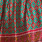 Rajwada Women Blue Silk Printed Semi Stitched Lehenga With Unstitched Blouse