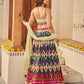 Rajwada Women Light Yellow Silk Printed Semi Stitched Lehenga With Unstitched Blouse