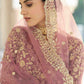 Rajwada Women Designer Purple Soft Net With Sequins Semi Stitched Lehenga With Unstitched Blouse