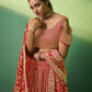 Rajwada Women Embroidered Semi Stitched Lehenga With Unstitched Blouse