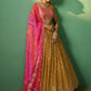 Rajwada Women Embroidered Semi Stitched Lehenga With Unstitched Blouse