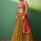 Rajwada Women Embroidered Semi Stitched Lehenga With Unstitched Blouse