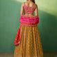 Rajwada Women Embroidered Semi Stitched Lehenga With Unstitched Blouse