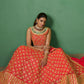 Rajwada Women Embroidered Semi Stitched Lehenga With Unstitched Blouse
