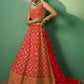 Rajwada Women Embroidered Semi Stitched Lehenga With Unstitched Blouse