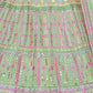 Rajwada Women Green Embroidered Organza Semi Stitched Lehenga With Unstitched Blouse
