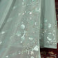 Rajwada Sea green Embellished Georgette Saree With unstitched Blouse For Women