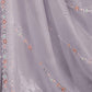 Rajwada Lavender Embellished Georgette Saree With unstitched Blouse For Women