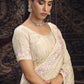 Rajwada Off white Embellished Georgette Saree With unstitched Blouse For Women
