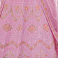 Rajwada Women Purple Embroidered Organza Semi Stitched Lehenga With Unstitched Blouse