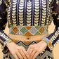 Rajwada Navy Blue Embroidered Georgette Stitched Lehenga With Blouse For Women