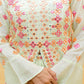 Rajwada Off White Embroidered Chinon Stitched Lehenga With Blouse For Women