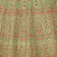 Rajwada Women Green Organza Semi Stitched Lehenga With Unstitched Blouse