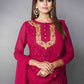 Rajwada Women Fancy Pink Semi Stitched Kurta Set