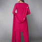 Rajwada Women Fancy Pink Semi Stitched Kurta Set