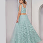 Rajwada Sea Green Net Embellished Semi Stitched Lehenga With Unstitched Blouse For Women