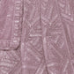 Rajwada Purple Net Embellished Semi Stitched Lehenga With Unstitched Blouse For Women