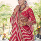 Rajwada Women Festive Designer Magenta Semi Stitched Lehenga With Unstitched Blouse