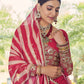 Rajwada Women Festive Designer Magenta Semi Stitched Lehenga With Unstitched Blouse
