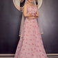 Rajwada Women Designer Pink Semi Stitched Lehenga With Unstitched Blouse