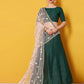 Rajwada Green Embellished Art Silk Semi Stitched Lehenga With Blouse For Women