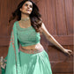 Rajwada Sea Green Chinon Embellished Stitched Lehenga Set For Women