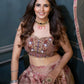 Rajwada Multicolor Organza Printed Stitched Lehenga With Blouse For Women