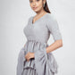 Rajwada Grey Georgette Printed Semi Stitched Lehenga With Unstitched Blouse For Women
