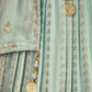 Rajwada Light Blue Georgette Embellished Stitched Lehenga Set For Women
